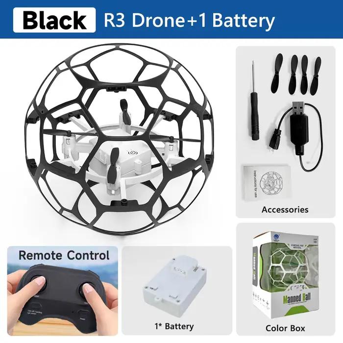 AXNEN R3 Football RC Drone sphérique 2.4G 3D Flip une clé décollage Auto maintien d'altitude RC quad