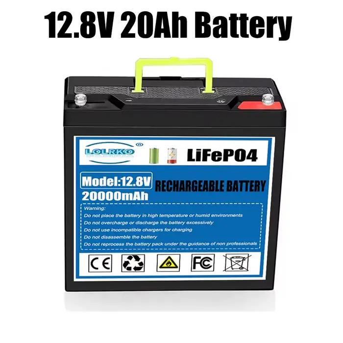 Nouvelle batterie LiFePO4 12V 50Ah 2026 avec BMS 20A intégré, légère et portable pour alimentation é