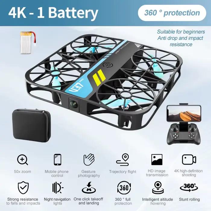4DRC V37 nouveau Mini Drone 8K avec caméra 4K HD facile à transporter WiFi FPV Dron poche Rc hélicop
