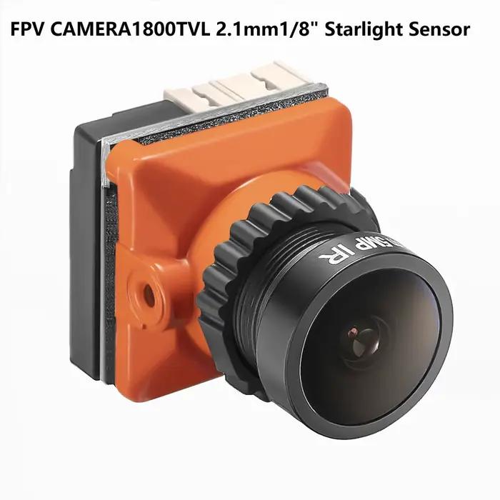 Caméra FPV 1800TVL 5MP 2.1mm 1/8 pouces, capteur Starlight 5V-40V NTSC/PAL avec OSD interne pour Dro