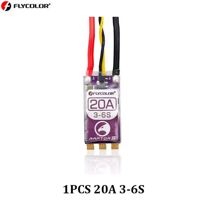 FLYCOLOR Raptor 5 20A 35A 45A 50A multi-rotor sans balais ESC 3-6S 32 bits G701 PWM 128K pour Drone