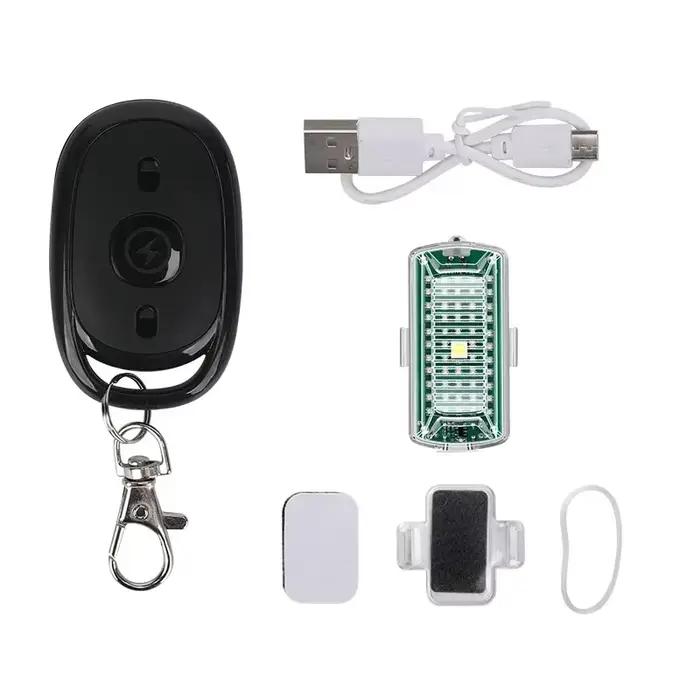 Lumière Stroboscopique LED Sans Fil pour Drone, Moto, Voiture, Vélo, avec Télécommande, Flash Iodé,