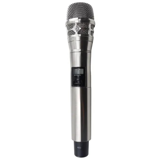 Leicozic Microphone à main pour transmetteur AD4D Microfono 500/600/900Mhz Microphone dynamique KSM8