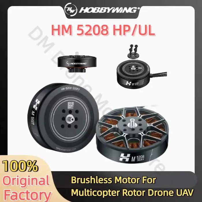 Hobbywing HM 5208 HP/UL 320KV 380KV 1.4-1.9kg Drone 5.3kg/5.4KG Max 6S Drone moteur 5.6 ~ 7.6kg 4 ax