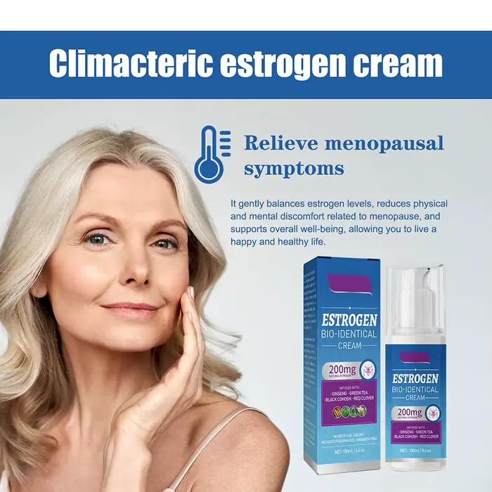 Crème d'œstrogène pour femmes, 100ml, soulagement de la ménée, équilibre les niveaux d'horreur, prod