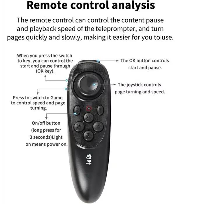 QIYE – prompteur pliable Q3 pour tablette de 12 pouces, téléphone, iPad, appareil photo, prise de vu