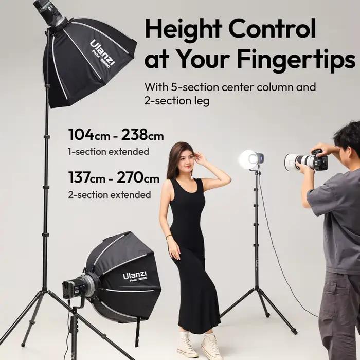 Ulanzi-Trépied en métal pour Cob Light Panel, Softbox, Support de montage 2.7 ", Studio de photograp