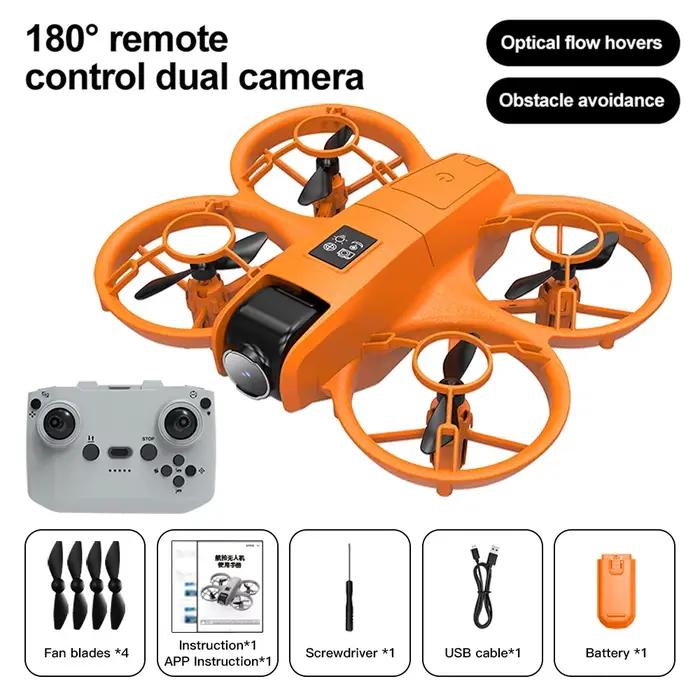 V2 Mini Drone 8K Profession 180 ° Caméra grand Angle HD WiFi FPV RC Dron hauteur garder hélicoptèr