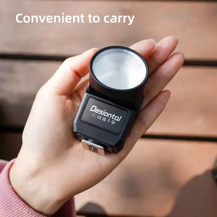 F02 Mini caméra Flash universel 6500K pour Canon Fuji Sony Nikon Panasonic DSLR vidéo Vlog photograp