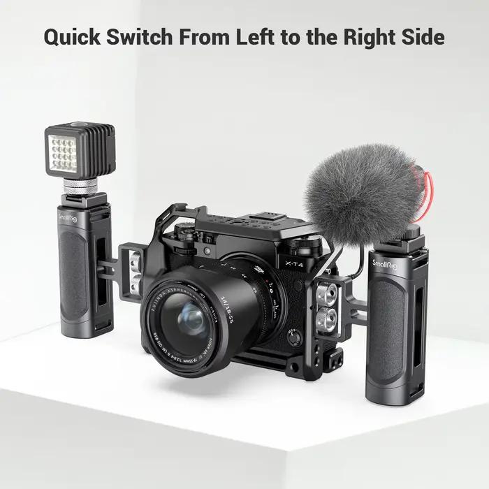 SmallRig – Mini caméra DSLR 1/4, poignée latérale avec deux vis de 2916 à 20 pouces, pour appareil p
