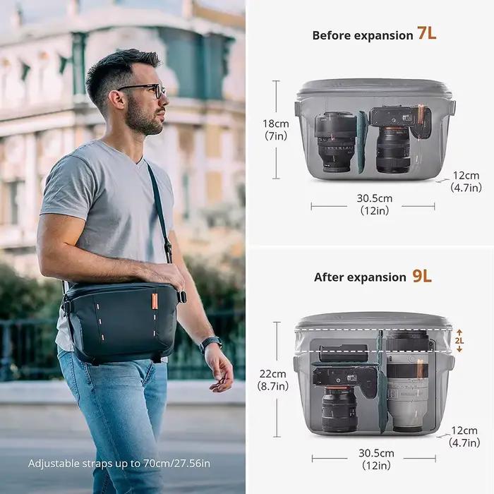 PGYTECH-Sac à bandoulière OneMo pour appareil photo reflex numérique et sans miroir, sac de photogra