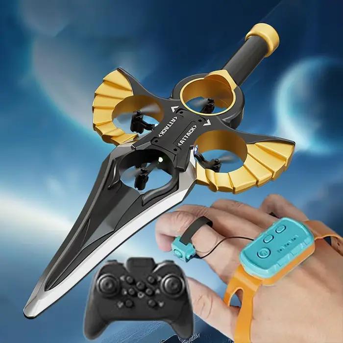 Épée volante RC 2.4G, télécommande à quatre axes, résistante aux chocs, mousse de cascade aérienne,