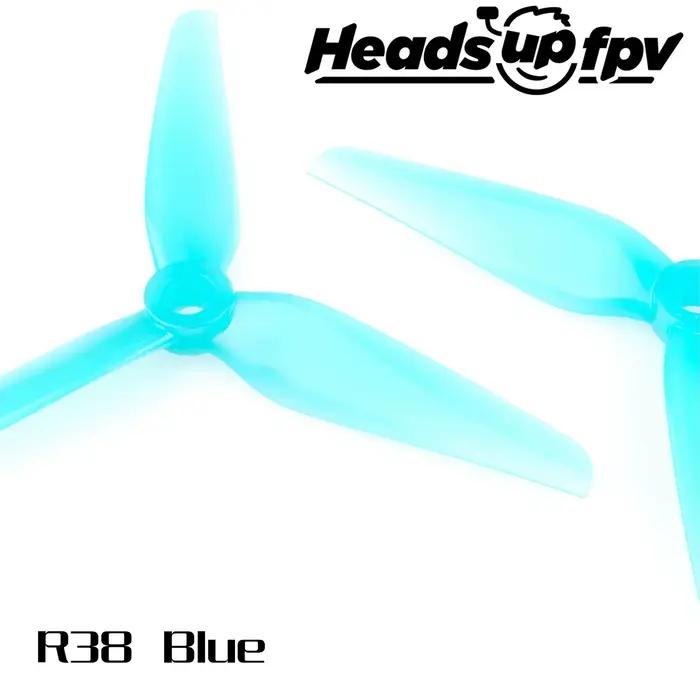 8 paires d'hélices HQPROP R38 HEADSUP FPV Co-Branded Top RACE Pilot 5138 5,1 pouces pour la course F