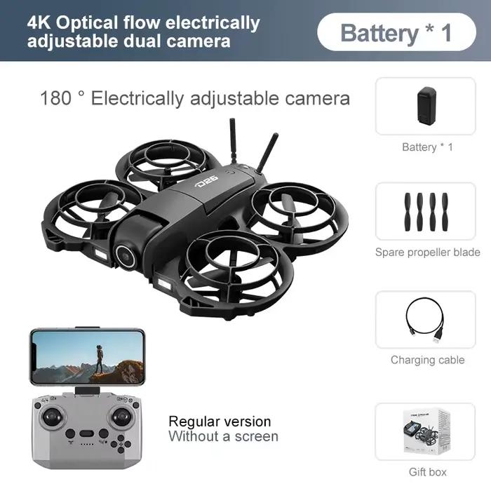 Nouveau Drone RC D26 avec Grand Écran 4.3'', FPV, Machine de Course, Vol Stationnaire par Flux Optiq