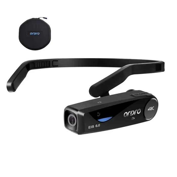 Ordro EP6 PLUS POV, Caméscope 4K Vlog, Caméras Numpopularité WiFi, Tête Portable, Enregistreur de Bl