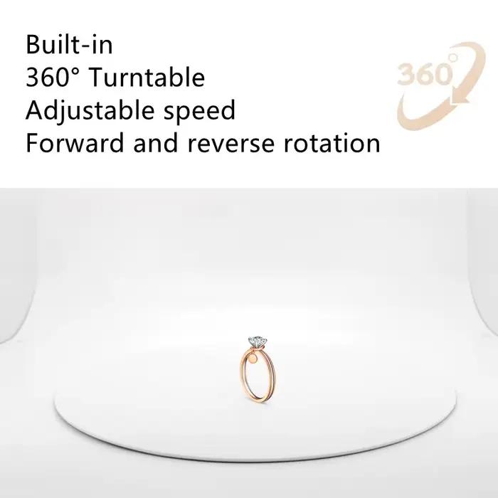 Nouveau SANOTO Photo Studio photographie boîte à lumière Softbox réglable plateau tournant pour bijo