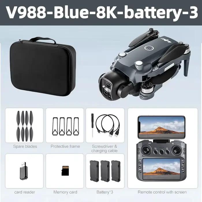 Nouveau drone Lenovo V988 5G, quadricoptère télécommandé pour photographie aérienne professionnelle