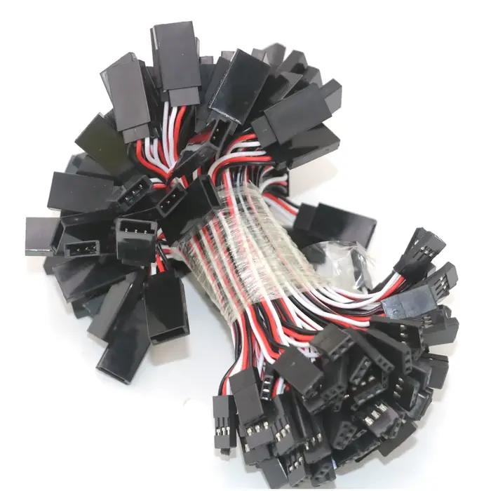 10 pièces 100mm/150mm/200mm/300mm/500mm RC Servo rallonge câble fil plomb JR pour hélicoptère Rc Dro