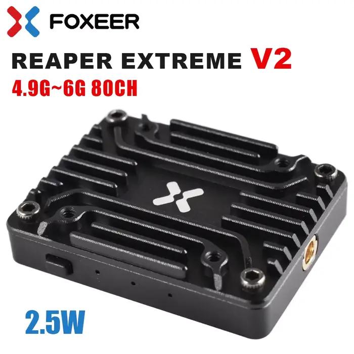 FOXEER Reaper Extreme 5.8G 2.5W 80CH FPV 4.9G ~ 6G VTX 25mW 200mW 500mW 1.5W 2.5WAdjustable 2-8S 20X
