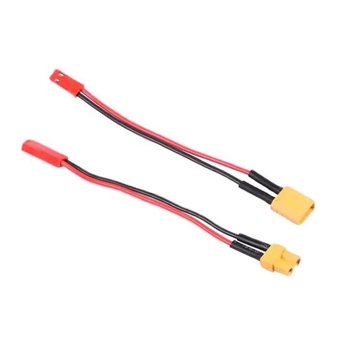 Câble adaptateur de batterie RC 10cm XT60 XT30 t-plug vers connecteur JST mâle/femelle, fil en Silic