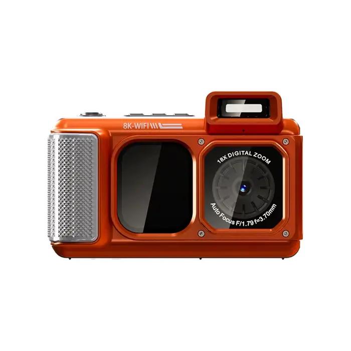 Caméra sous-marine 49FT 8K 48MP WiFi, caméra numérique étanche avec écran tactile, anti-poussière, a