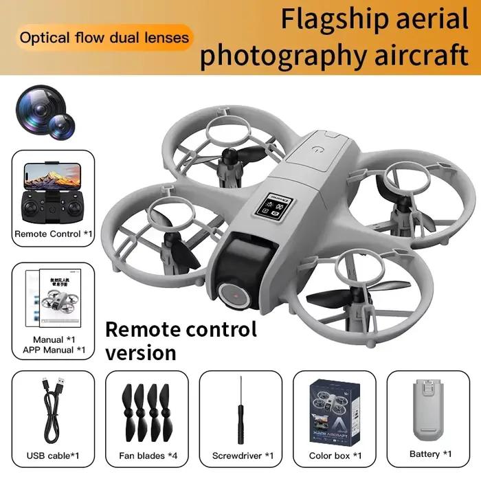 Drone GPS avec caméra HD 8K, quadrirotor aérien X228 VR, évitement de télécommande, autonomie de bat