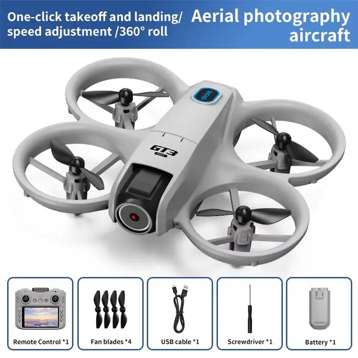 Nouveau modèle de drones GT3 MAX, drone RC à grand écran, positionnement 8K, cardan, flux optique, d