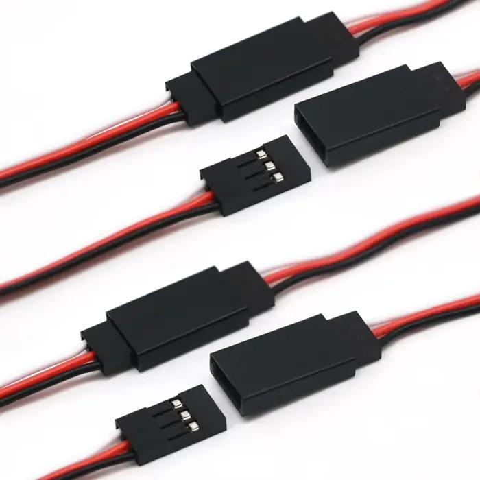 10 pièces 100mm/150mm/200mm/300mm/500mm RC Servo rallonge câble fil plomb JR pour hélicoptère Rc Dro