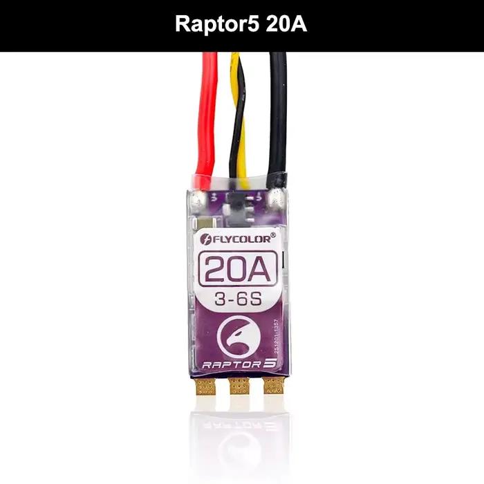 Contrôleur de vitesse brushless FLYCOLOR RAPTOR5 20A 35A 45A 50A BLHeli-32 ESC 3-6S Dshot Proshot po