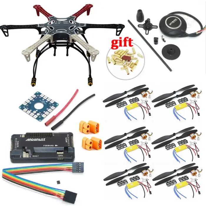 Cadre d'hexacopter F550 avec kit de train d'atterrissage avec contrôle de vol APM2.8 7M GPS A2212 10
