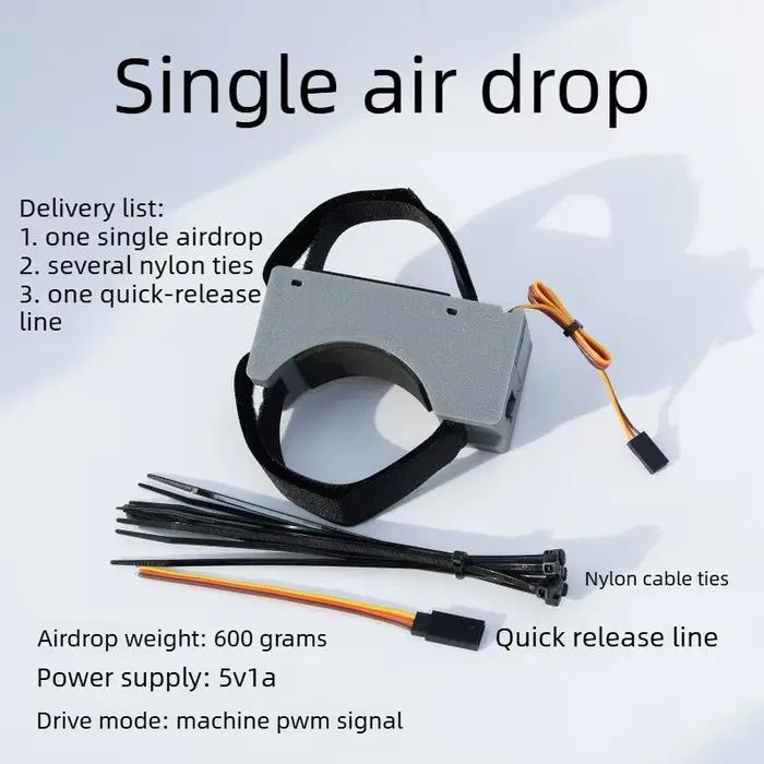 Système de largage aérien renforcé pour drone FPV (version Pro) — Capacité de charge élevée, fixatio