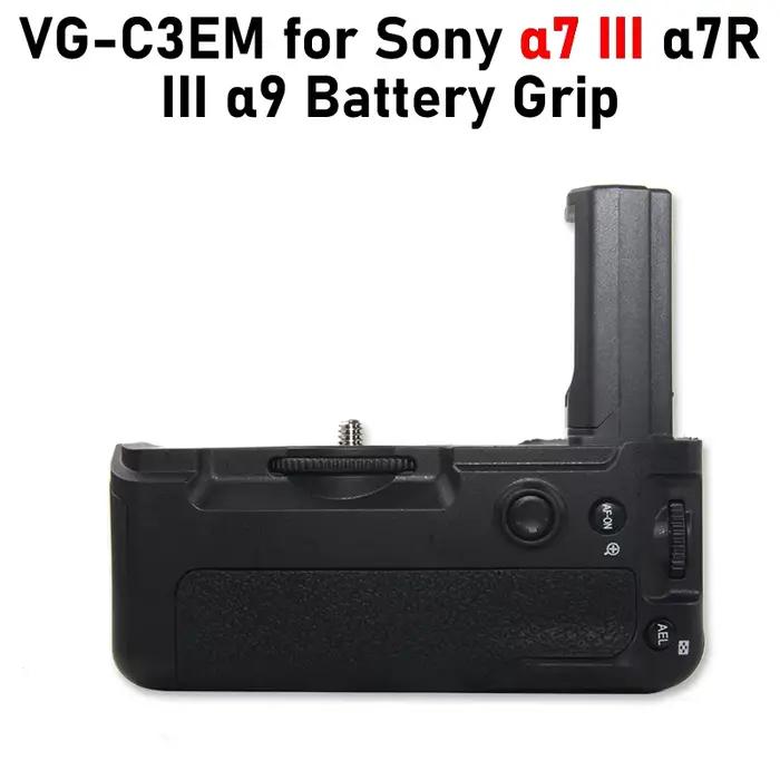 A7III Vertical Grip Batterie Grip VG-C3EM pour Sony A7 III A7M3 Caméra