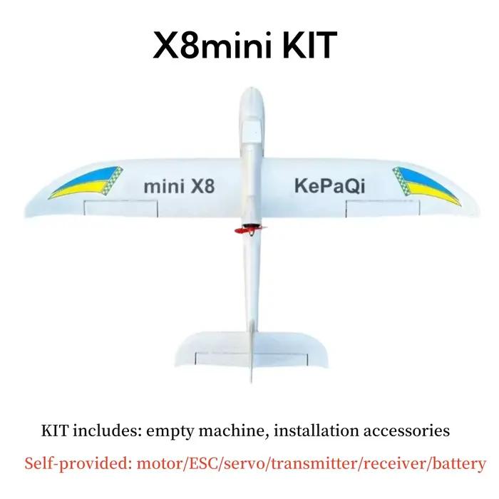 KEPAQI X8 Mini avion RC envergure 800mm planeur en mousse EPO à aile fixe pour avion d'entraînement