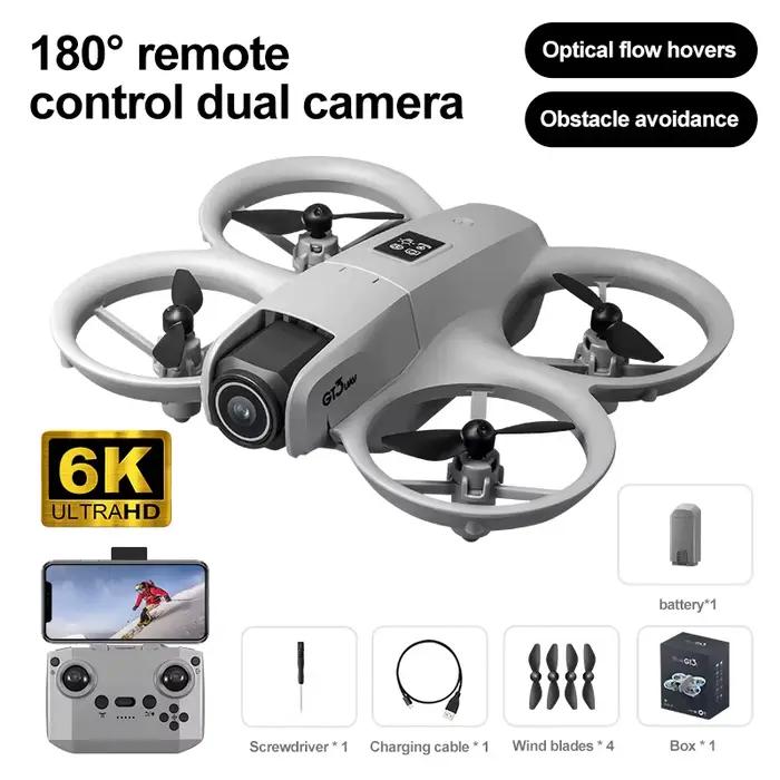 2025 GT3 RC Drone 8K 5G professionnel HD photographie aérienne évitement d'obstacles avion télécomma