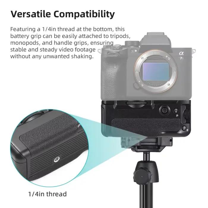 Support de poignée de batterie vertical VG-C4EM avec fentes de batterie pour touristes, Sony A9 II,