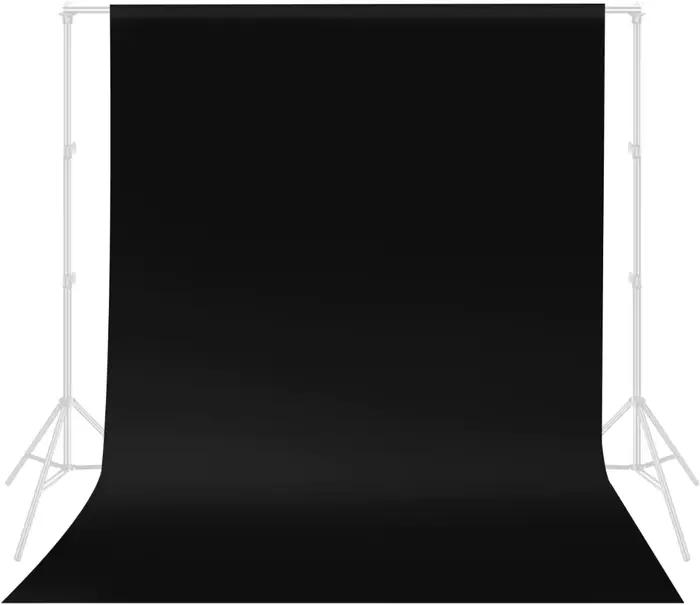 Fond noir pour la photographie, rideau d'écran noir pur, pliable, sans couture, pour séance photo, P