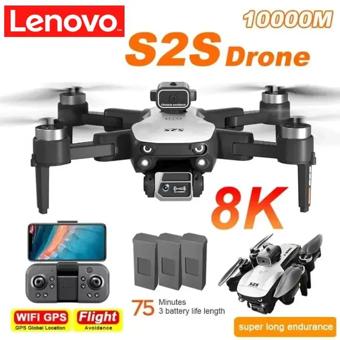 Lenovo S2S Drone 8K 5G GPS HD photographie aérienne double caméra omnidirectionnelle Obstacle évitem