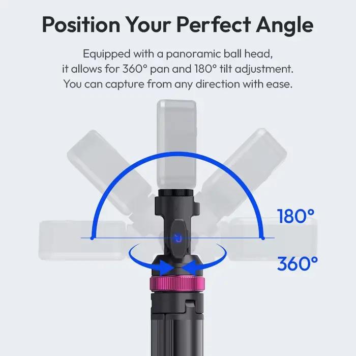 Ulanzi MT-89 2M Extensible Trépied Lumière Stand w 1/4 en effet Plaque de Dégagement Rapide Cold Sho