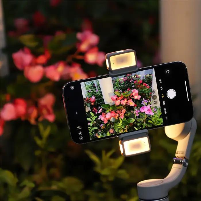 Pince de téléphone pour DJI OM 6/5/SE, couleur de luminosité réglable, température Osmo Mobile 6, ac