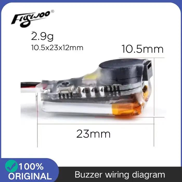 FLYWOO Finder V1.0 BB Ring Buzzer 100dB avec LED, alarme modèle perdu pour drone Betaflight Cleanfli