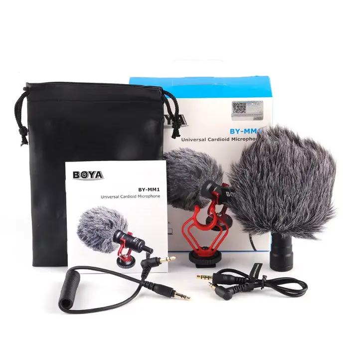 BOYA – pistolet cardioïde avec Microphone, pour iPhone, Smartphone Android, Canon, Nikon, Sony, appa
