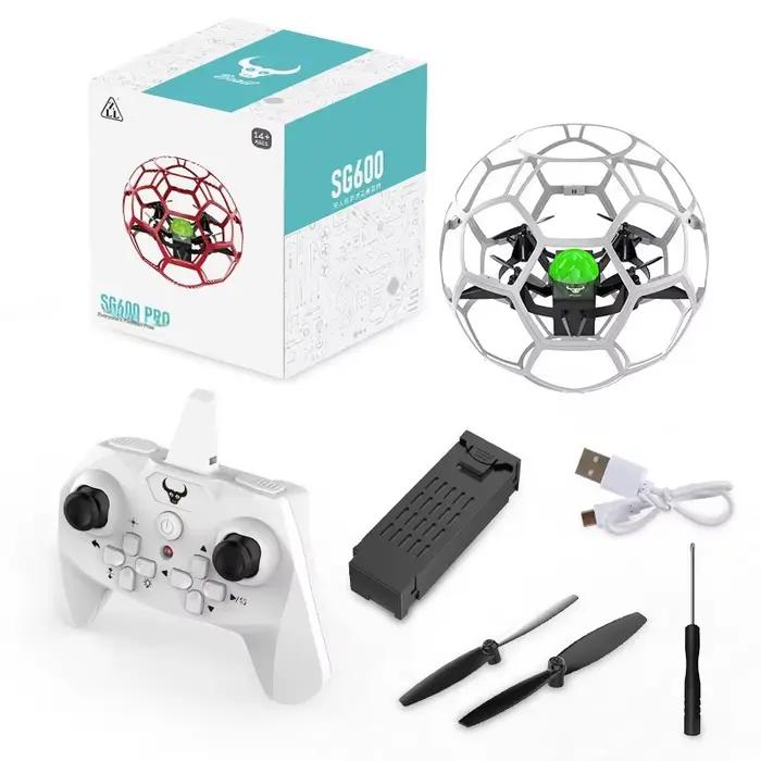 Drone RC Sg600 en forme de ballon de football, protection intégrale, niveau débutant, prêt pour la c