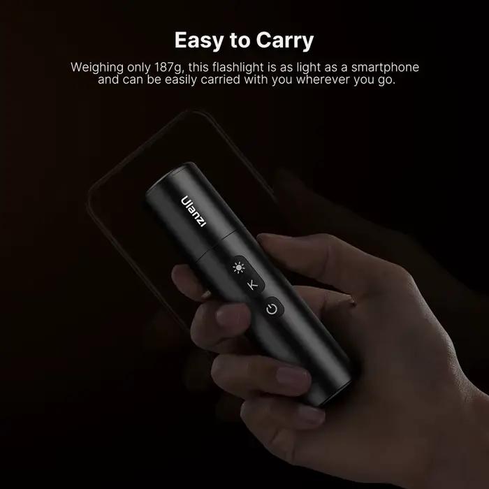 Ulanzi-Lampe de poche zoomable LM07, lumière d'appoint pour photographie, lumière d'ambiance avec 1/