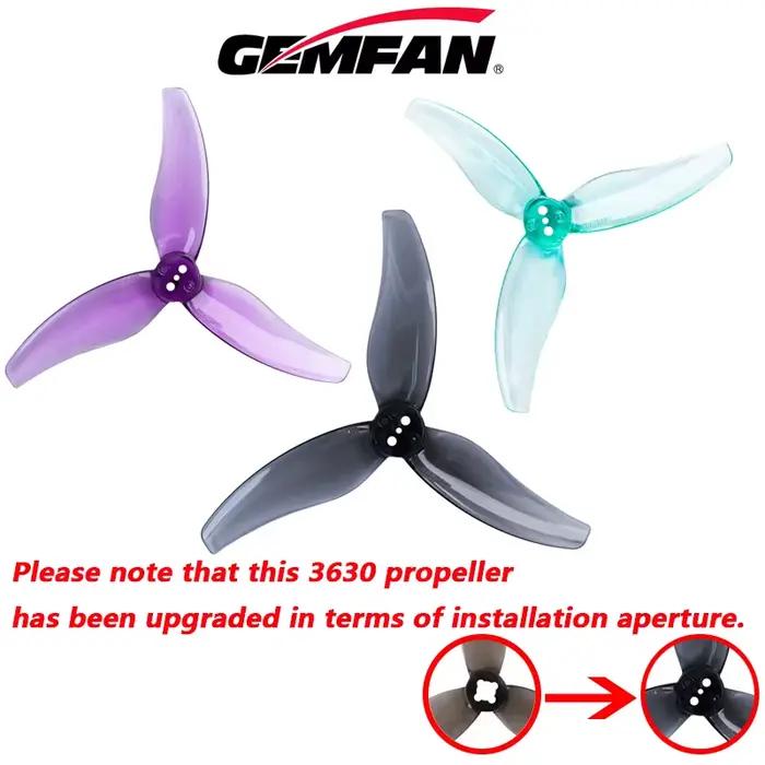Gemfan Hurricane 3630 3.6X3X3 Hélice PC à 3 pales pour drone FPV Freestyle 3,5 pouces 2004