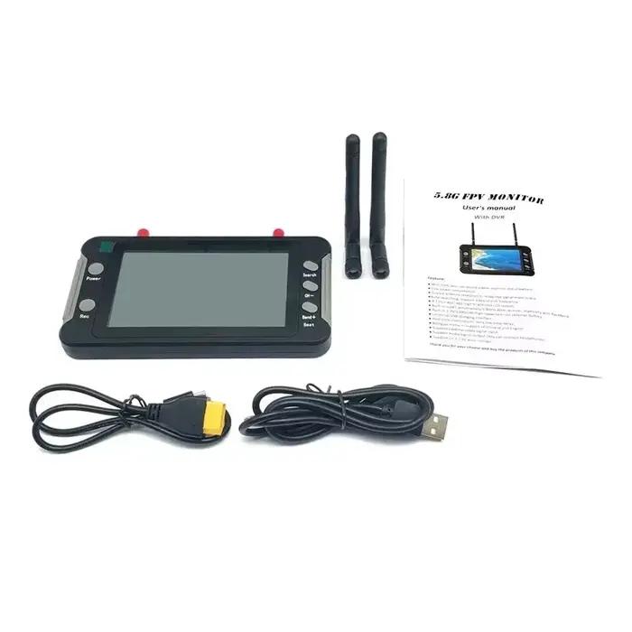 Moniteur FPV 5.8G avec DVR - 40CH, écran LCD 4,3 pouces, 16:9, NTSC/PAL Auto - Recherche pour drone