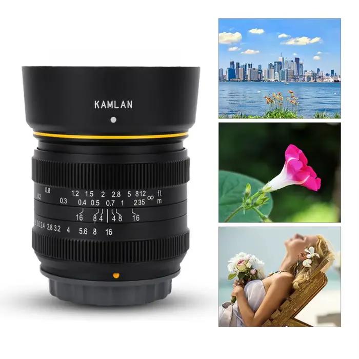Objectif à mise au point manuelle Kamlan 21mm F1.8 APS-C pour appareils photo sans miroir Fujifilm F