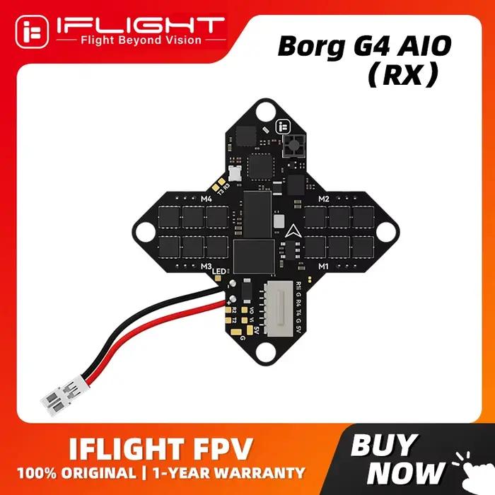 IFlight Borg G4 1S AIO tout-en-un intégré ELRS 2.4GHz récepteur pour 65-75mm Whoop FPV Drone partie