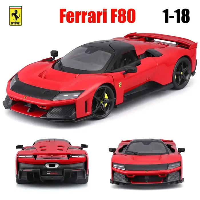 Bburago 1:18 La dernière voiture de course Ferrari F80, modèles de voitures en alliage, jouets, cade