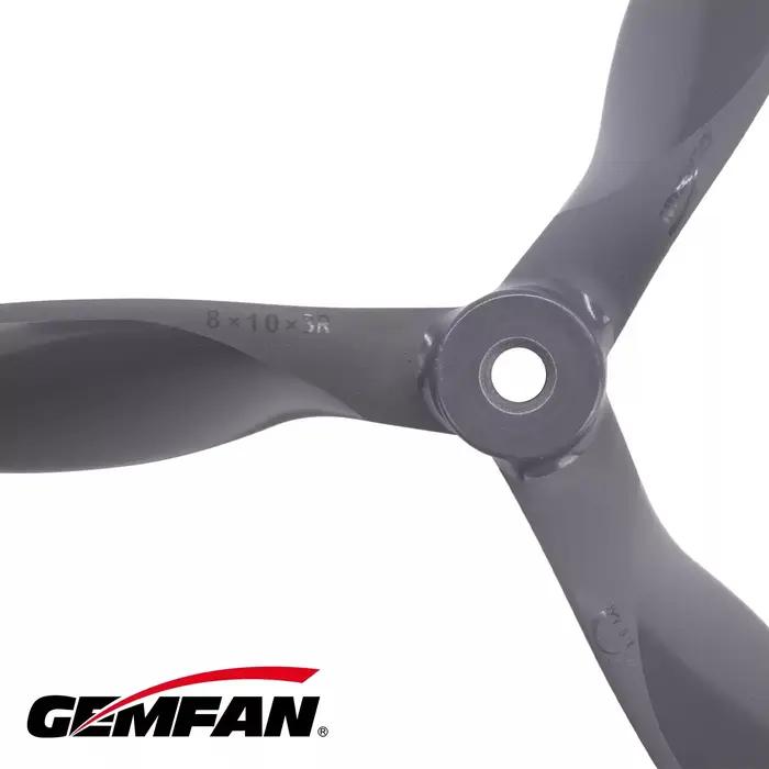 Hélices de drone GEMFAN Vortex 8x10x3 (lot de 2), 3 pales haute performance pour FPV et course