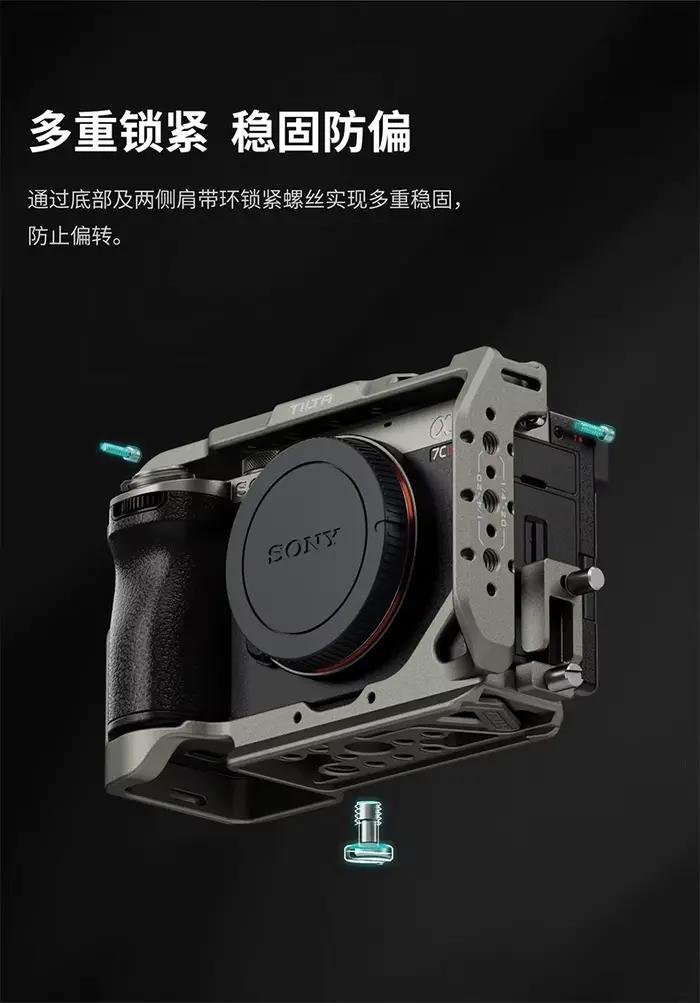 Tilta TA-T60-FCC-B Cage de caméra complète pour Sony A7C II/A7CR pour Sony A7 C 2 R TA-T60-HCC-TG de